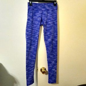 🐾 Zella Indigo, Purple and White Space Dye Athletic Yoga Leggings (Size: Small)